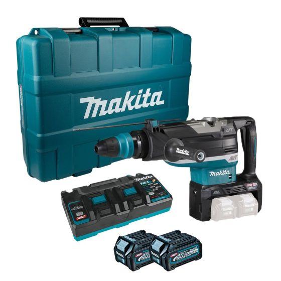 Makita HM002GD203 Twin 40Vmax XGT SDS MAX Demolition Hammer Kit With 2x 2.5Ah Batteries Price Comparisons | Compare The Build