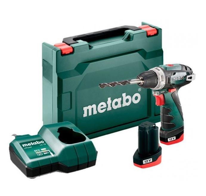Metabo PowerMaxx BS Basic 12V Drill / Screwdriver With 2x 2.0Ah Batteries Price Comparisons | Compare The Build