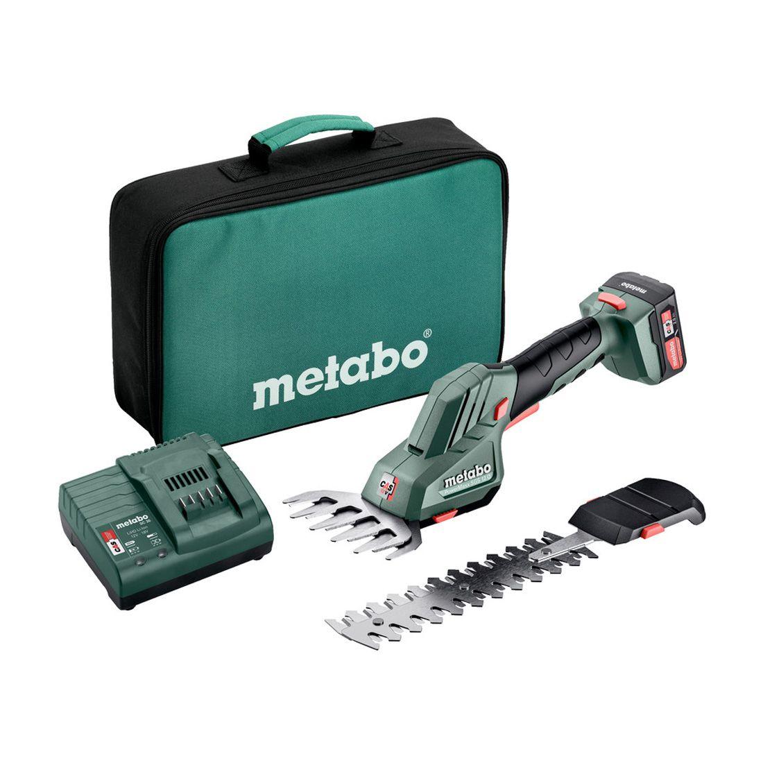 Metabo PowerMaxx SGS 12 Q Shrub & Grass Shear With 1x 12V 2.0Ah Battery