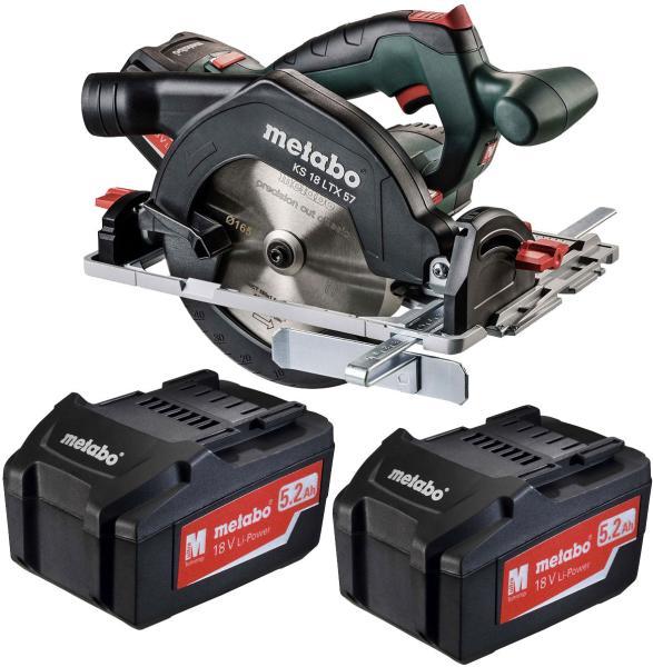 Metabo KS 18 LTX 57 Circular Saw With 2 x 5.2Ah 18V Batteries In MetaBOX Price Comparisons | Compare The Build
