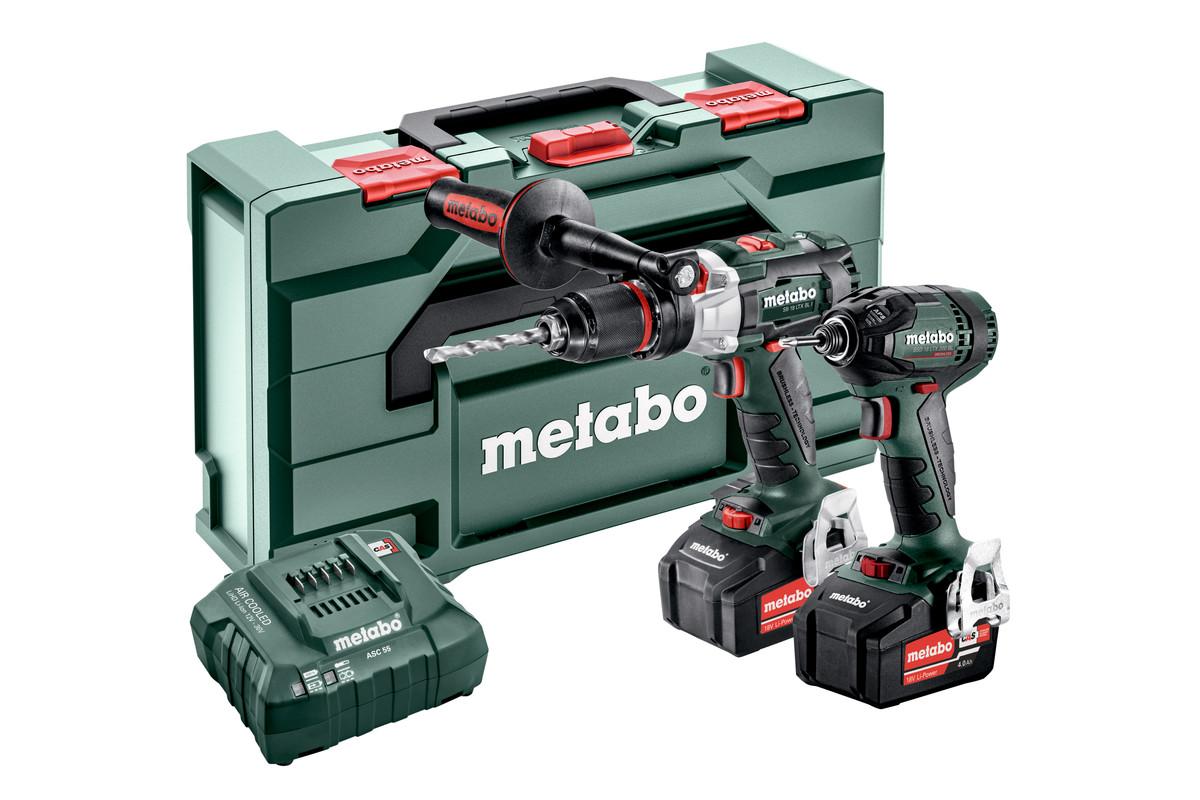 Metabo Combo Set SB 18 LTX BL I Combi Drill & SSD 18 LTX 200 BL Impact Driver 2x 4.0ah Batteries Price Comparisons | Compare The Build