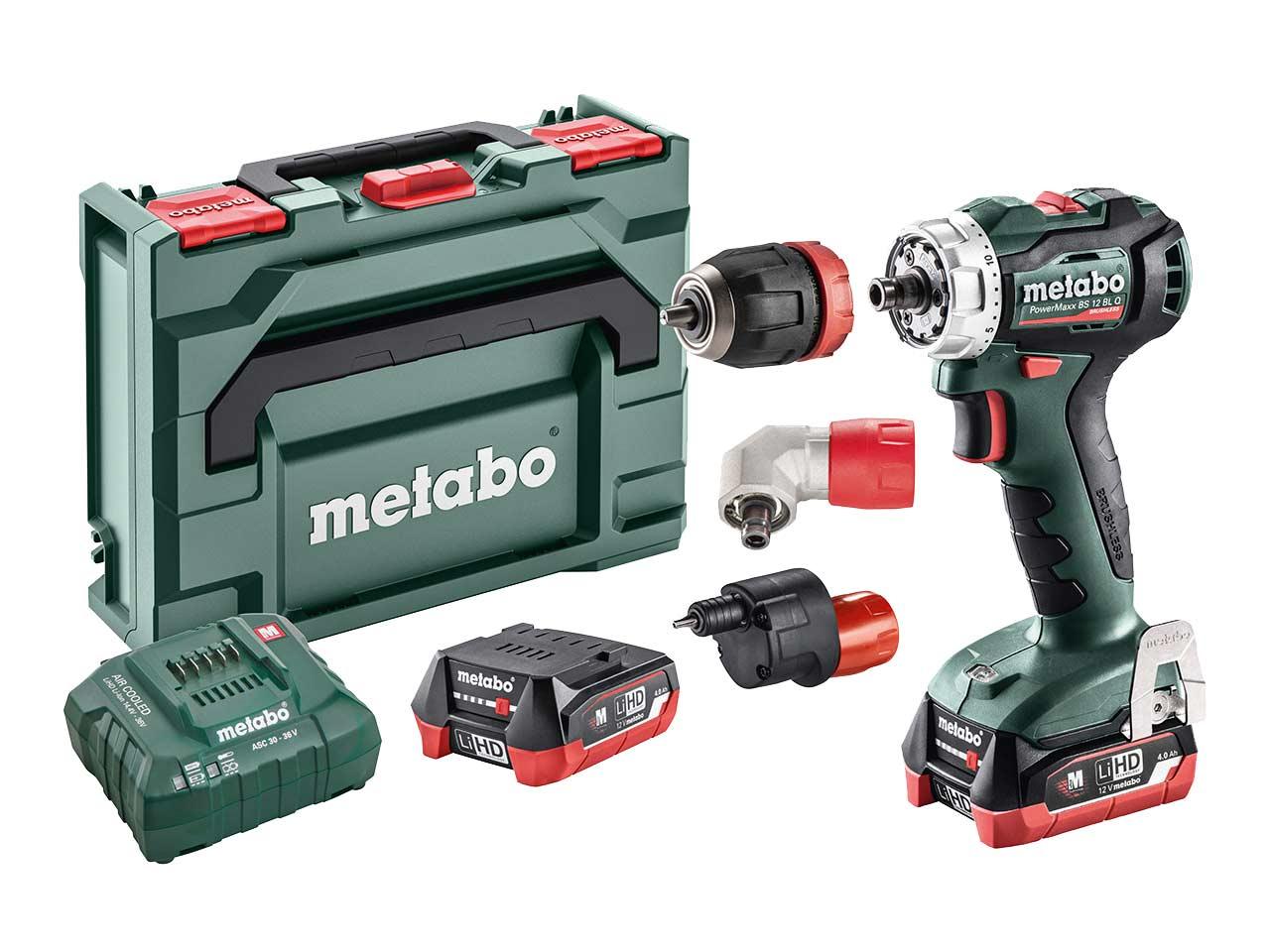 Metabo PowerMaxx BS 12 BL Q Pro Pack 12V Drill Driver Kit With 2x 4Ah Batteries Price Comparisons | Compare The Build