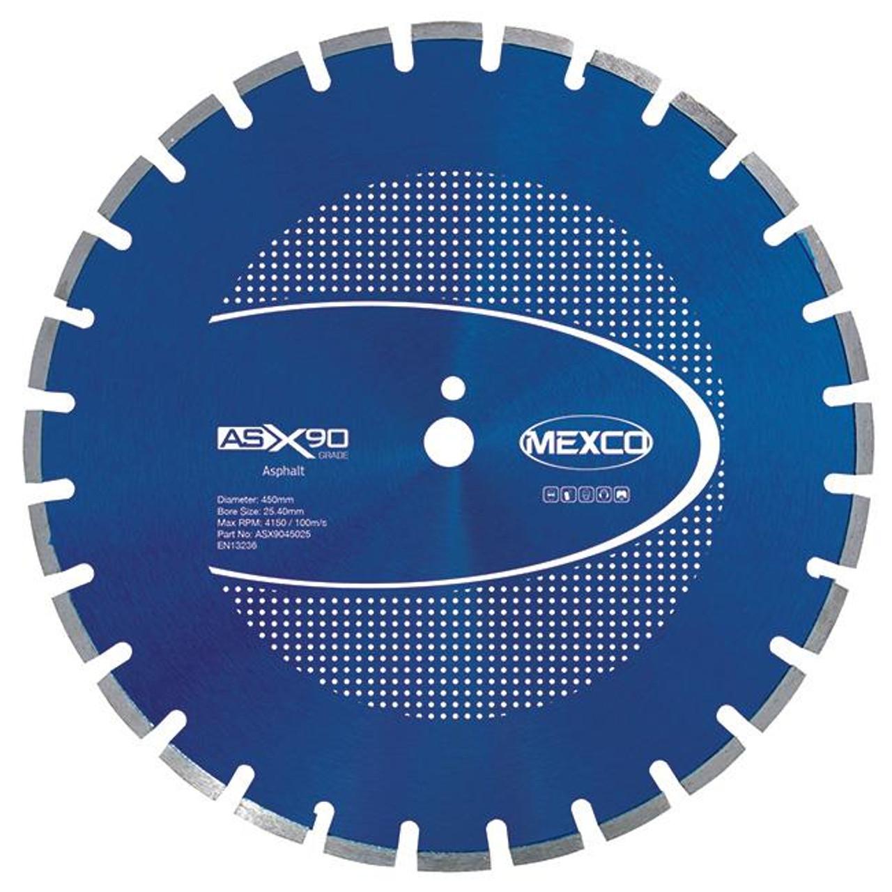 Mexco 450mm x 25.4mm Bore Asphalt X90 Grade Diamond Blade Price Comparisons | Compare The Build