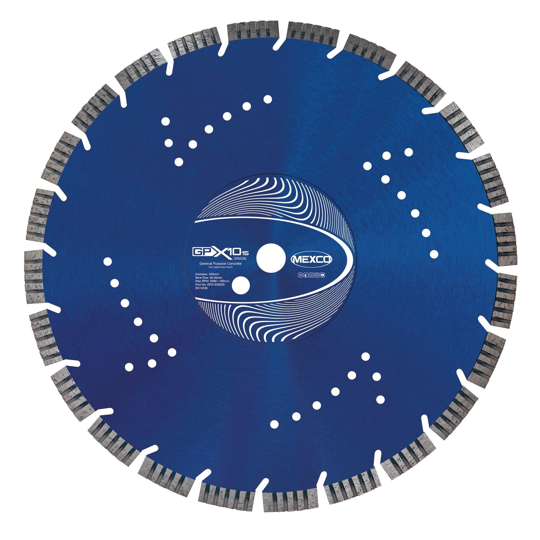 Mexco 350mm Concrete X15 Grade 20mm Bore (15Mm Segment Height) Diamond Blade Price Comparisons | Compare The Build