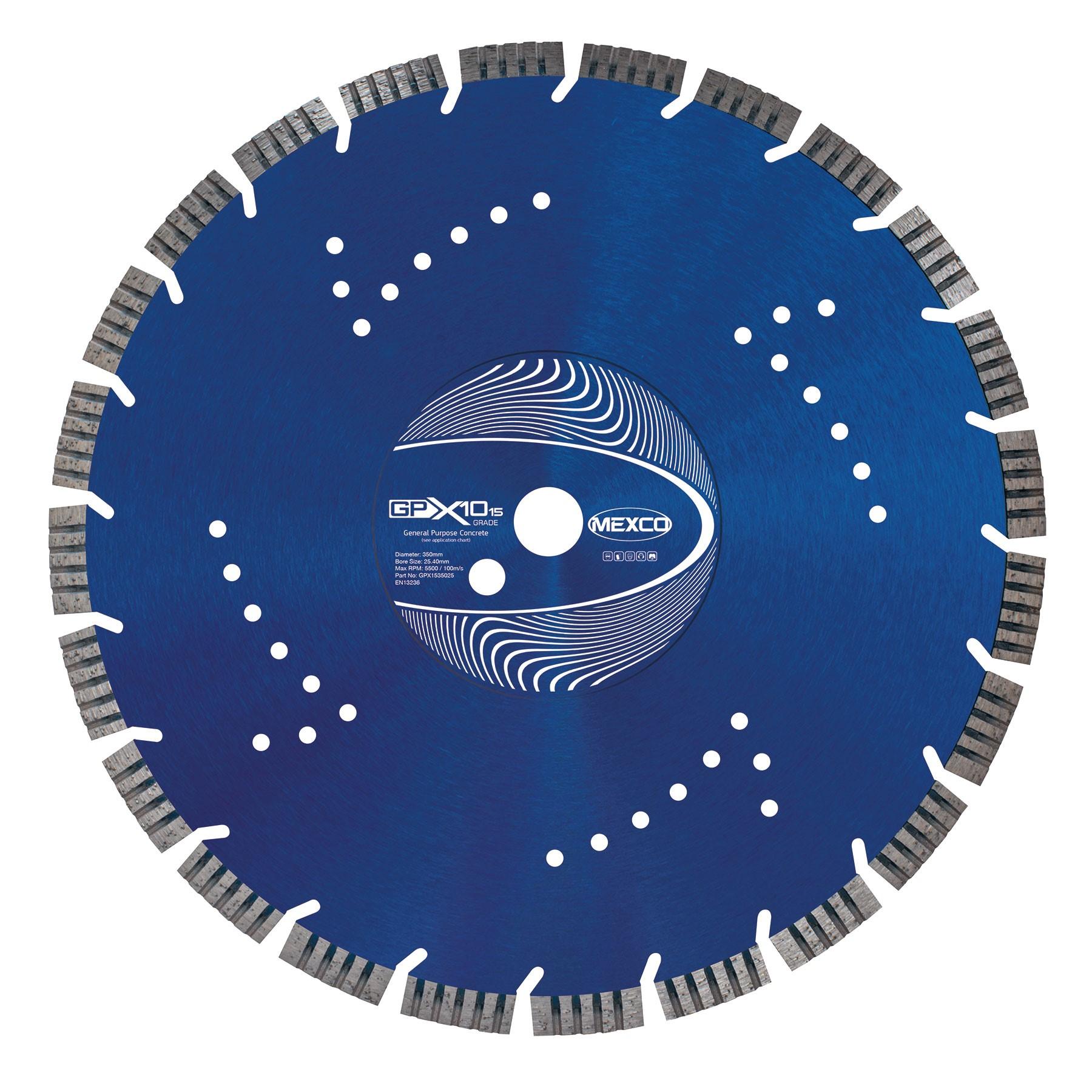 Mexco 350mm Concrete X15 Grade 25mm Bore (15Mm Segment Height) Diamond Blade Price Comparisons | Compare The Build