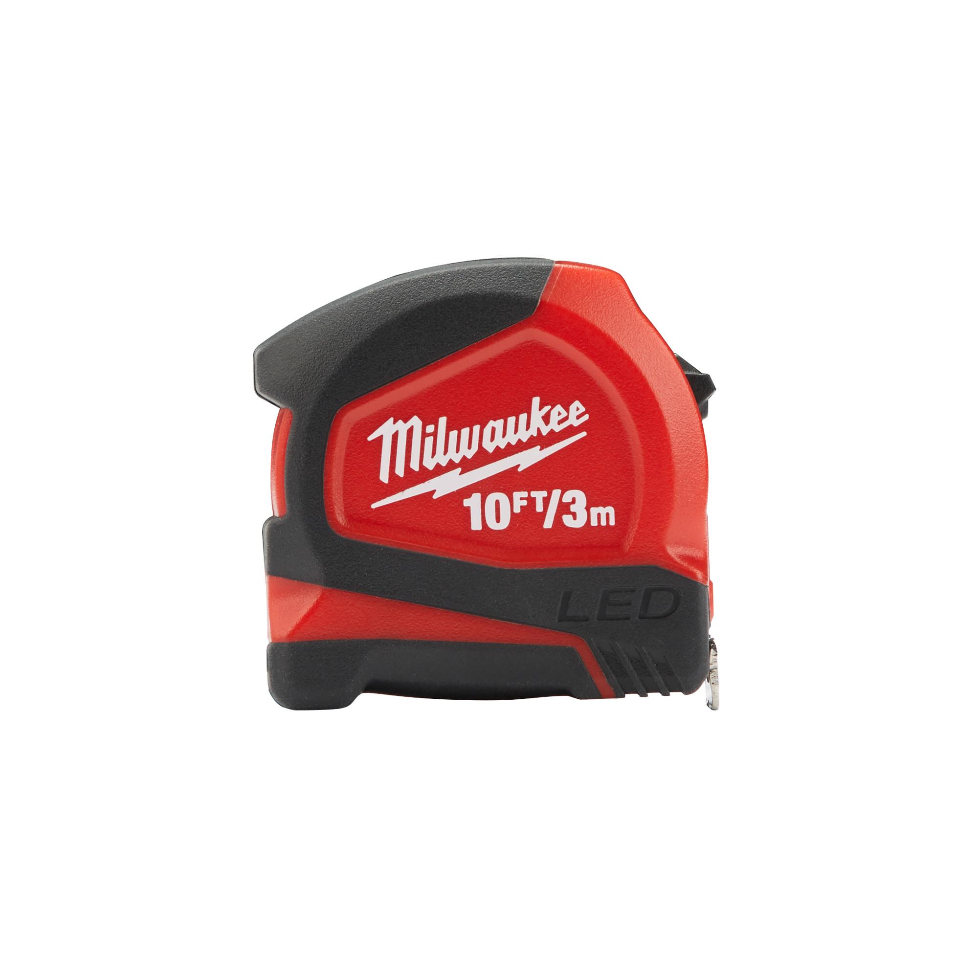 Milwaukee 48226602 Tape Measure With LED 3m/10ft Price Comparisons | Compare The Build