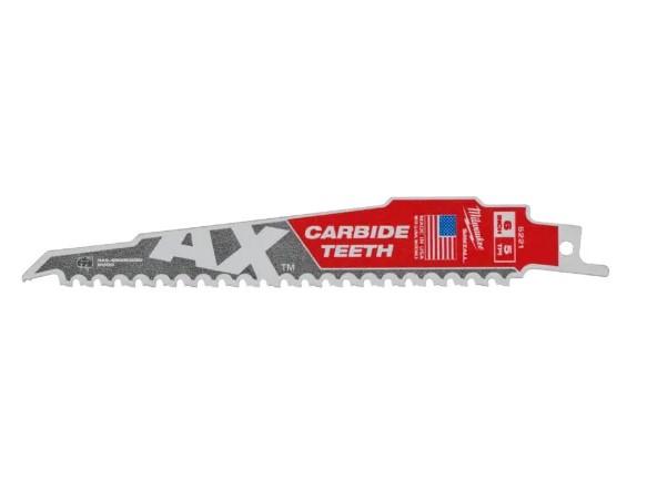 Milwaukee 48475521 SAWZALL Carbide Blade TCT AX 150mm x 5tpi Pack of 5