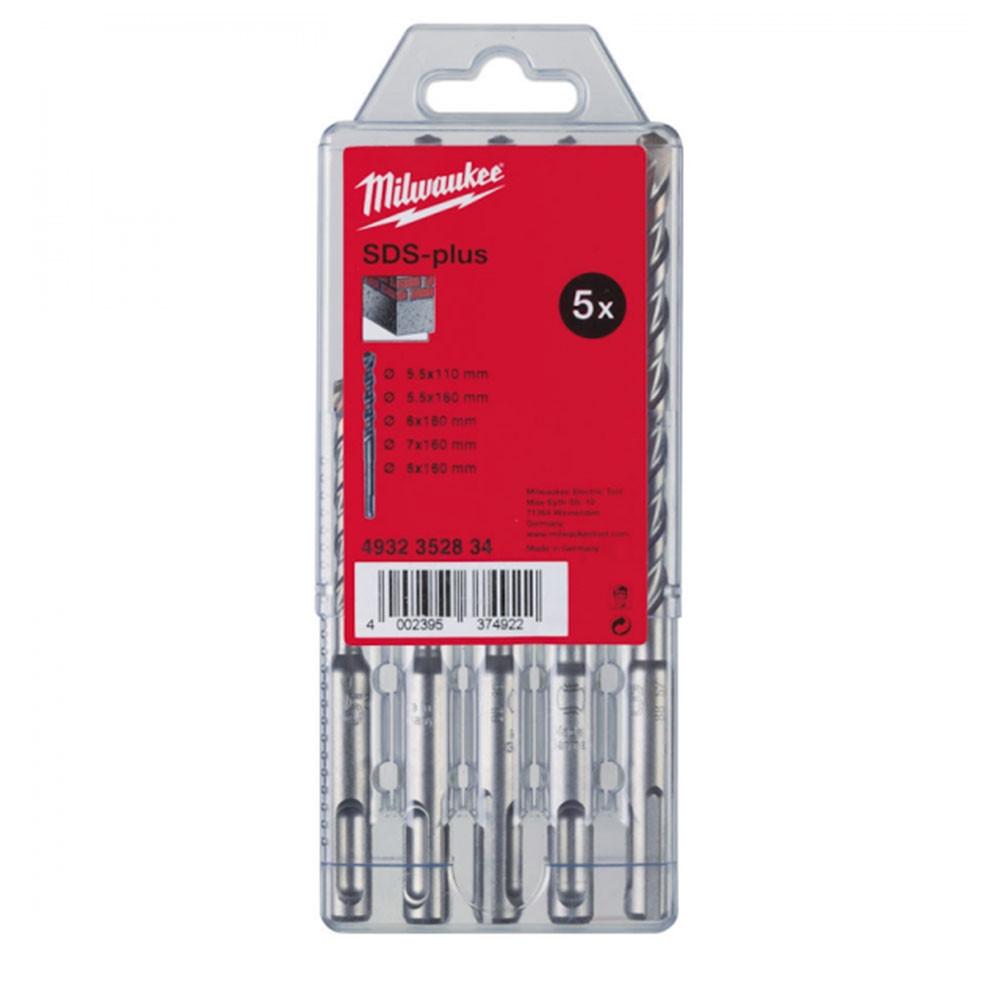 Milwaukee 4932352834 SDS+ 5 Piece Drill Bit Set Price Comparisons | Compare The Build