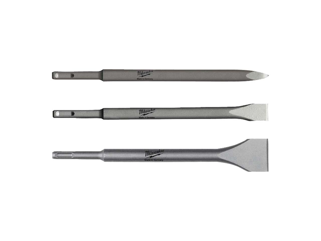 Milwaukee 4932430001 SDS Plus Chisel 3 Piece Set Price Comparisons | Compare The Build