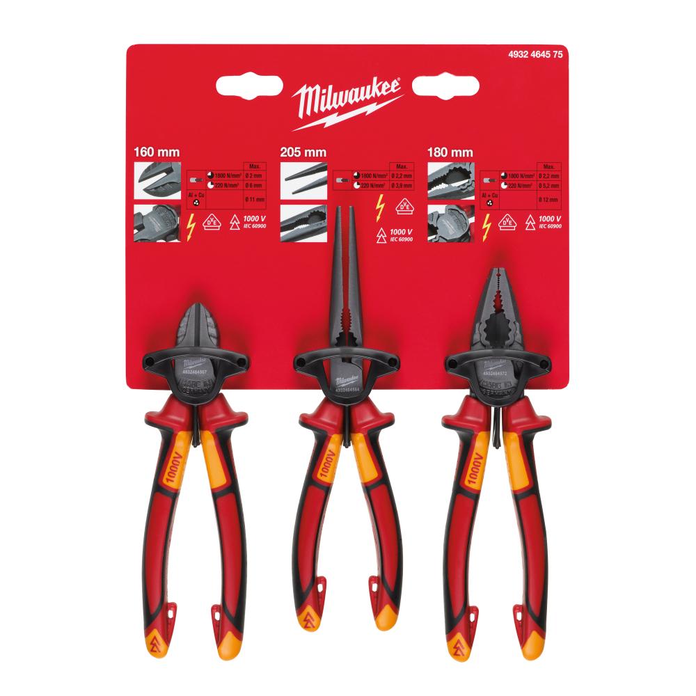 Milwaukee 4932464575 VDE 3pcs Plier Set Price Comparisons | Compare The Build