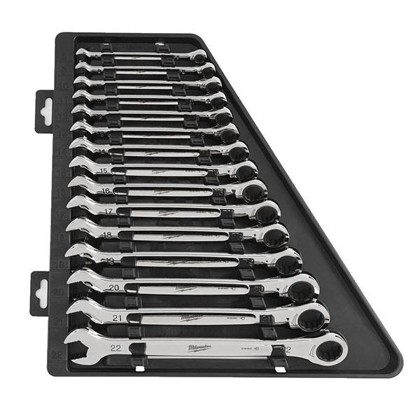 Milwaukee 4932464994 MAX BITE 15pc Ratcheting Metric Combination Spanner Set Price Comparisons | Compare The Build