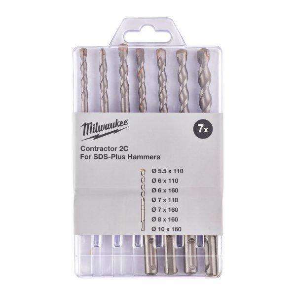 Milwaukee 4932471245 Contractor SDS Plus Hammer Drill Bit 7 Piece Set Price Comparisons | Compare The Build