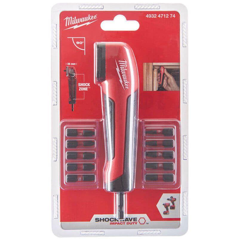Milwaukee 4932471274 SHOCKWAVE Right Angle Attachment Set Price Comparisons | Compare The Build