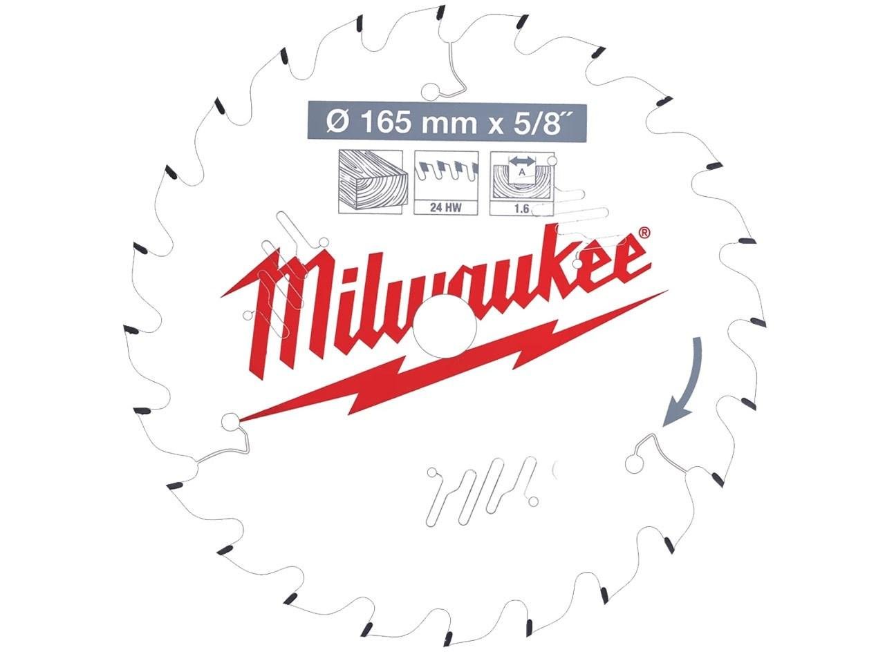 Milwaukee 4932471294 165x20mm 24t Circular Saw Blade Price Comparisons | Compare The Build