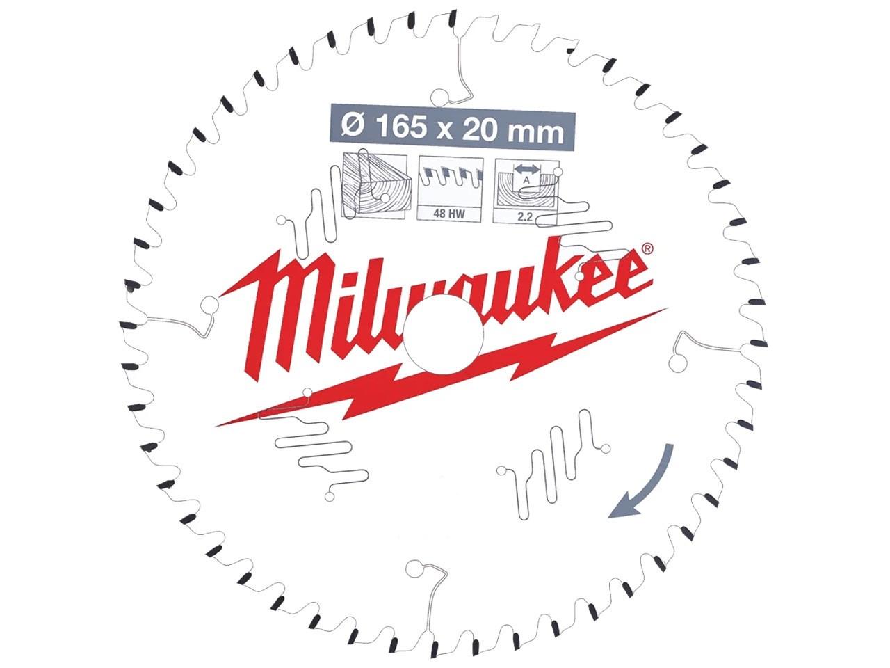 Milwaukee 4932471295 165x20mm 48t Circular Saw Blade Price Comparisons | Compare The Build