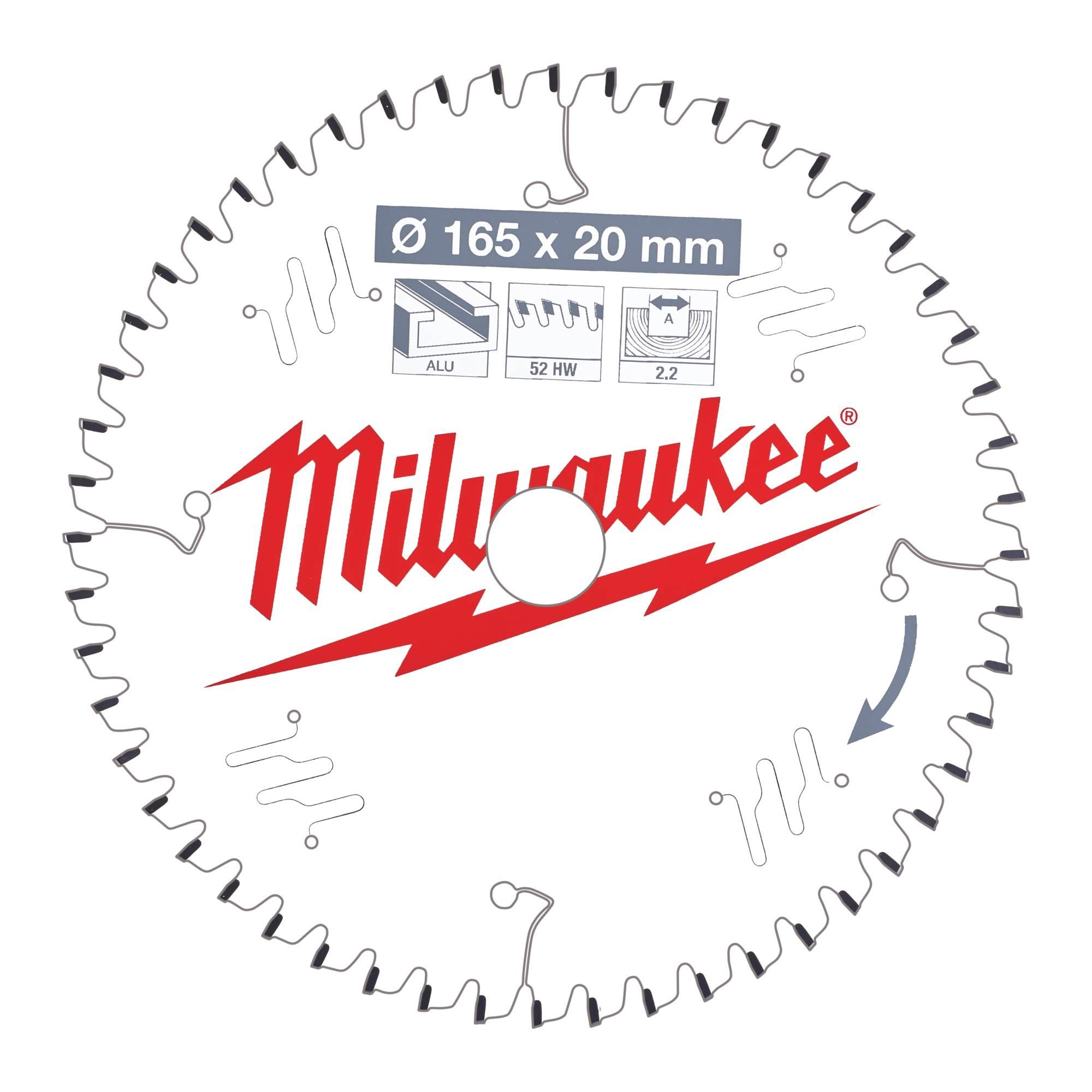 Milwaukee 4932471296 165mm 52T Aluminium Cutting Circular Saw Blade Price Comparisons | Compare The Build