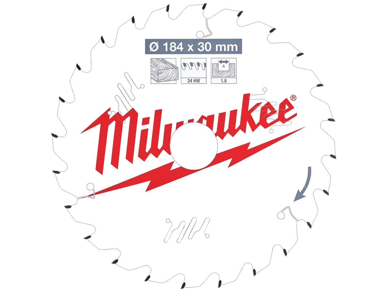 Milwaukee 4932471297 184mm x 30mm x 24T ATB Circular Saw Blade Price Comparisons | Compare The Build