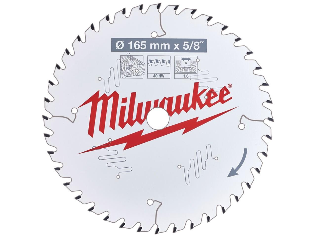 Milwaukee 4932471312 165mm x 15.87mm x 40T ATB Circular Saw Blade Price Comparisons | Compare The Build