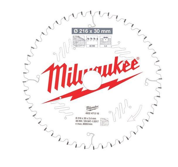 Milwaukee 4932471316 216 x 30 x 2.4 x 48T Saw Blade Price Comparisons | Compare The Build