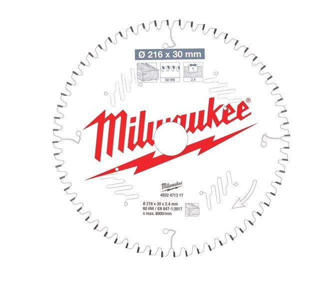Milwaukee 4932471317 216 x 30 x 2.4 x 60T Saw Blade Price Comparisons | Compare The Build