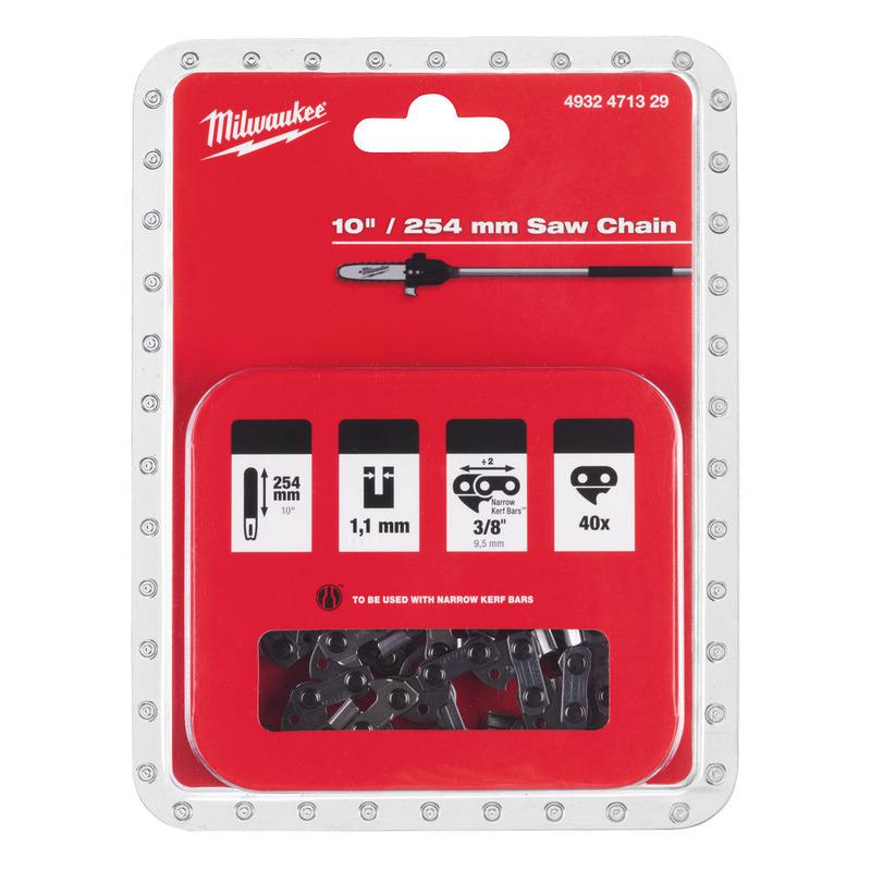 Milwaukee 4932471329 10" / 254cm Saw Chain for M18FOPH-CSA Price Comparisons | Compare The Build