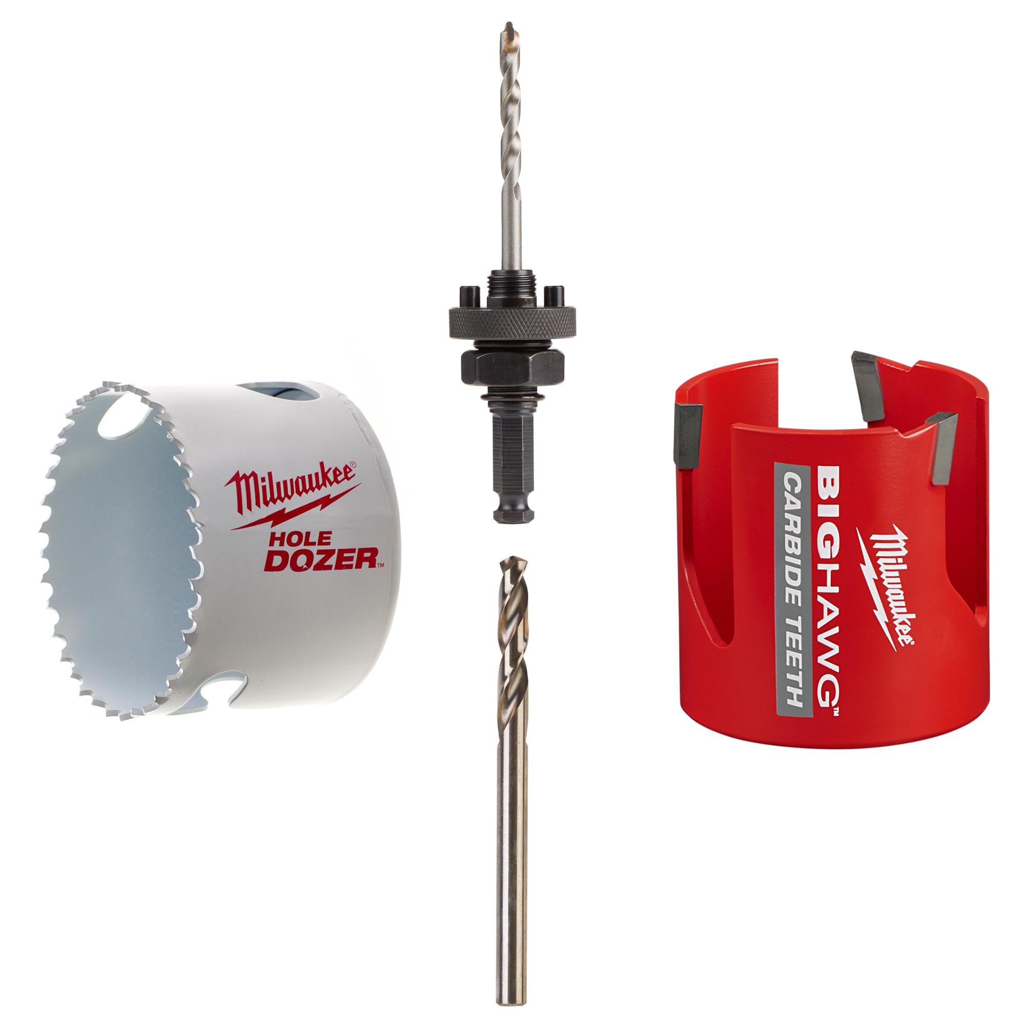 Milwaukee 4932478929 68mm Holedozer & Big Hawg Electricians Combo Holesaw Set Price Comparisons | Compare The Build