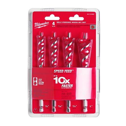 Milwaukee 4932479477 Speed Feed Wood Drill Bit 4 Piece Set Price Comparisons | Compare The Build