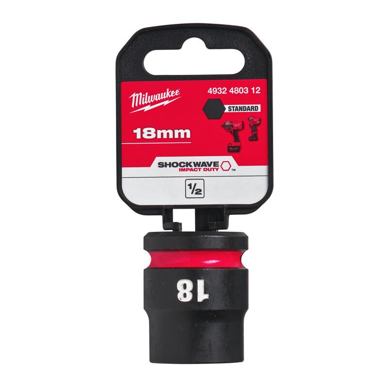 Milwaukee 4932480312 SHOCKWAVE Standard 1/2" 18mm Impact Duty Hexagon Socket Price Comparisons | Compare The Build