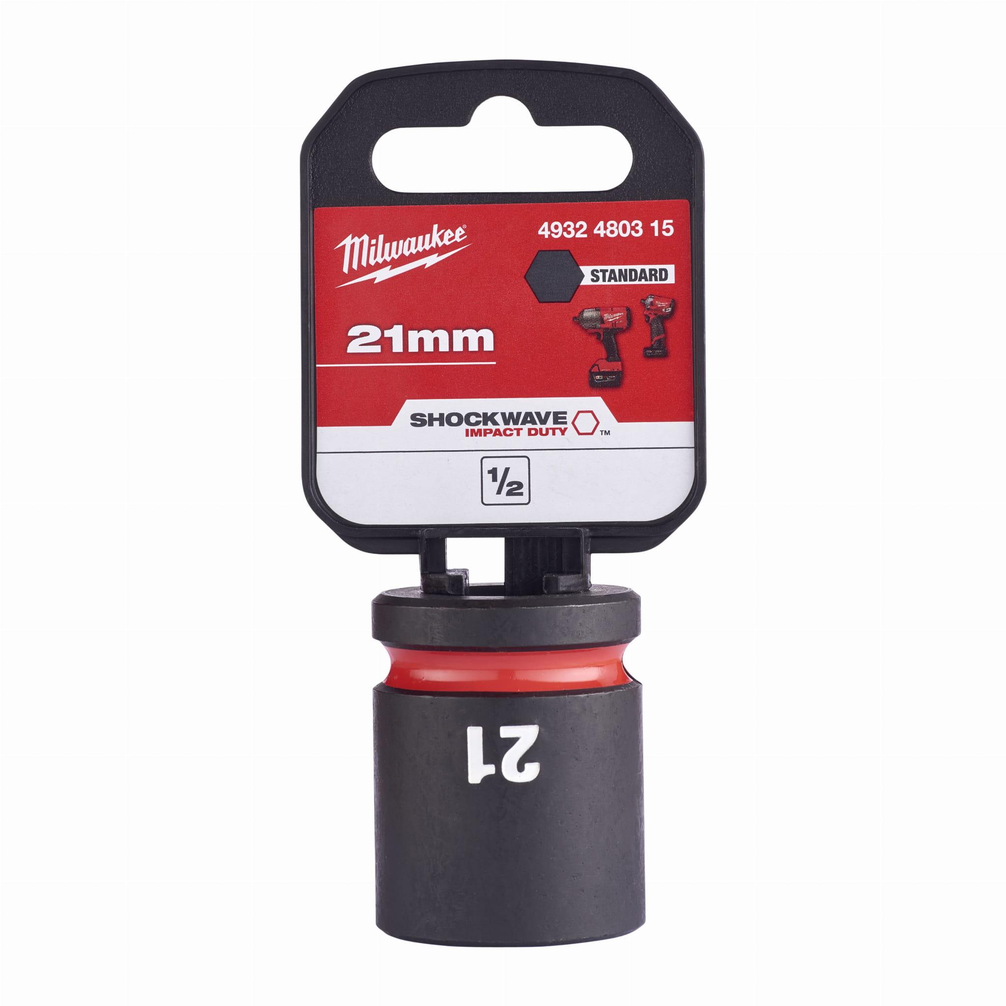 Milwaukee 4932480315 SHOCKWAVE Standard 1/2" 21mm Impact Duty Hexagon Socket Price Comparisons | Compare The Build