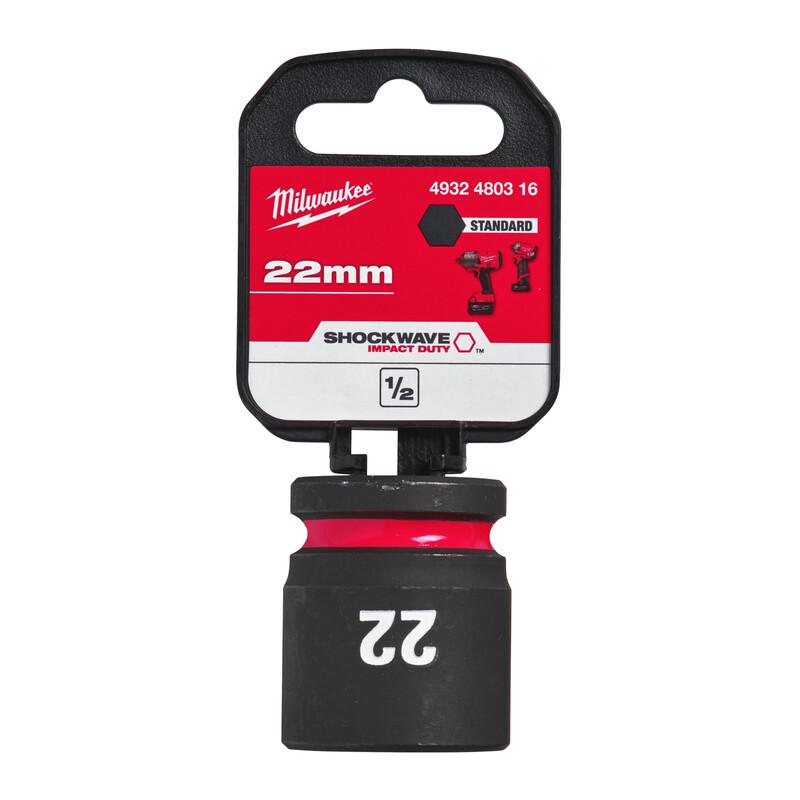 Milwaukee 4932480316 SHOCKWAVE Standard 1/2" 22mm Impact Duty Hexagon Socket Price Comparisons | Compare The Build