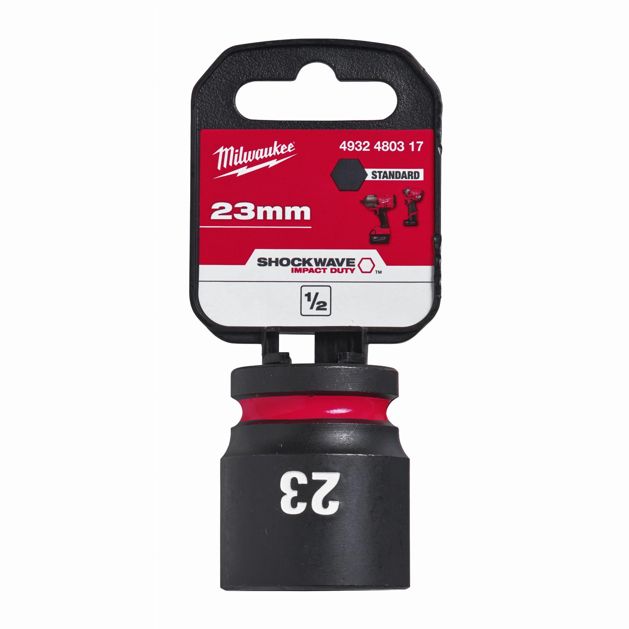 Milwaukee 4932480317 SHOCKWAVE Standard 1/2" 23mm Impact Duty Hexagon Socket Price Comparisons | Compare The Build