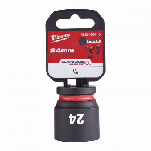 Milwaukee 4932480318 SHOCKWAVE Standard 1/2" 24mm Impact Duty Hexagon Socket Price Comparisons | Compare The Build