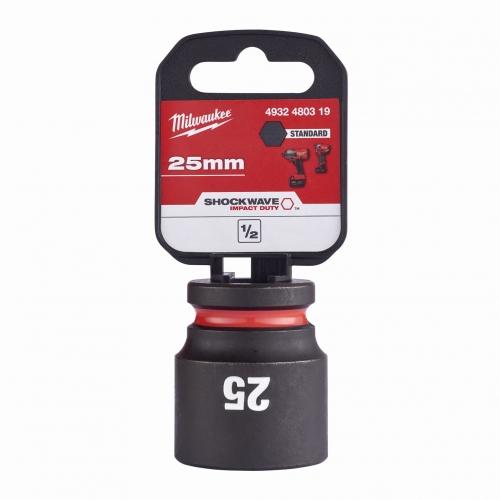 Milwaukee 4932480319 SHOCKWAVE Standard 1/2" 25mm Impact Duty Hexagon Socket Price Comparisons | Compare The Build