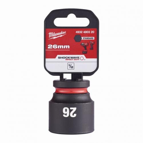 Milwaukee 4932480320 SHOCKWAVE Standard 1/2" 26mm Impact Duty Hexagon Socket Price Comparisons | Compare The Build