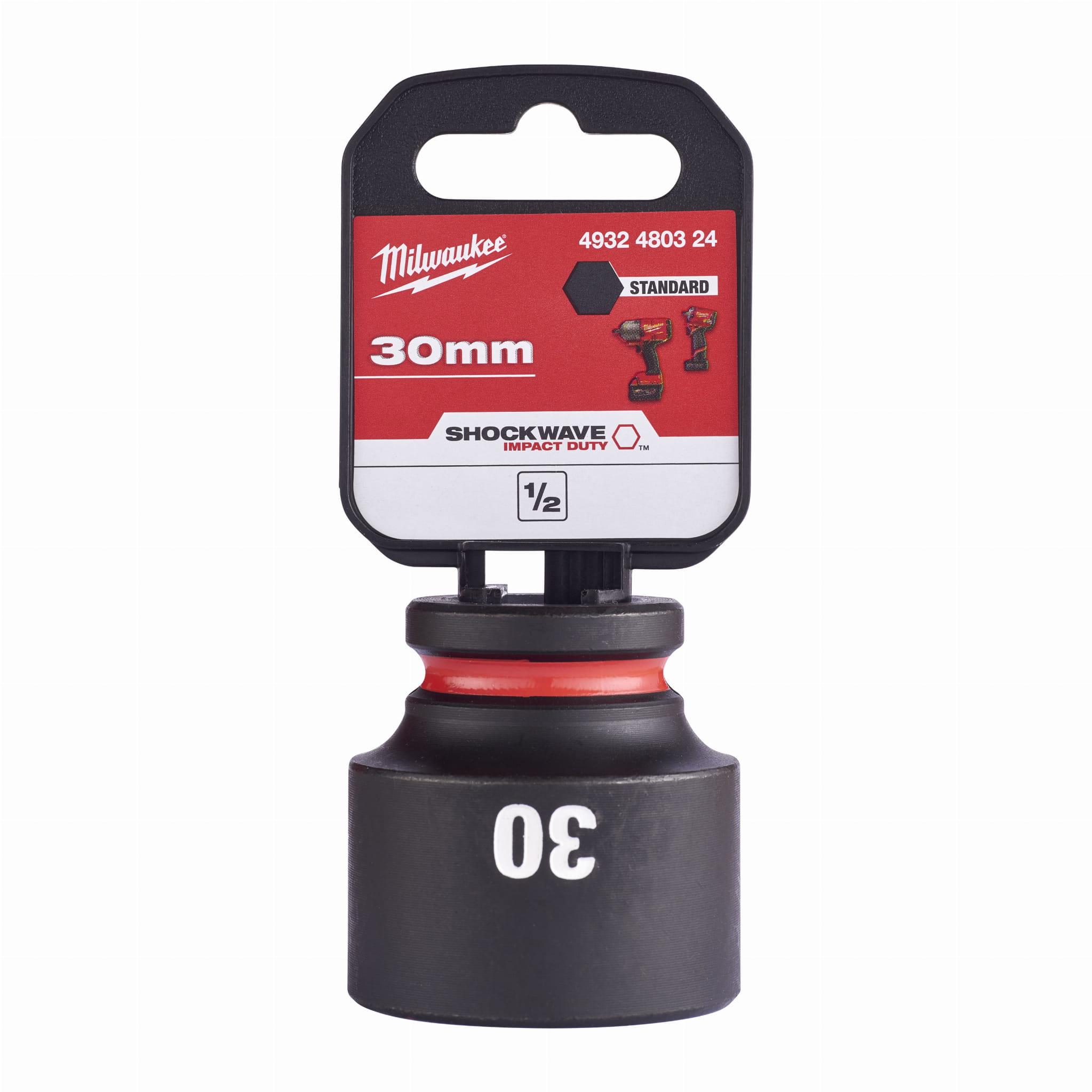Milwaukee 4932480324 SHOCKWAVE Standard 1/2" 30mm Impact Duty Hexagon Socket Price Comparisons | Compare The Build