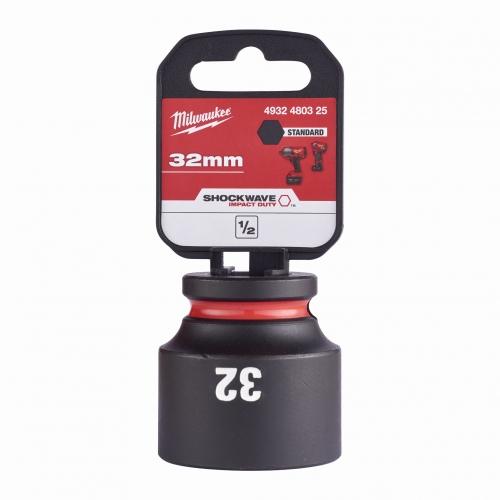 Milwaukee 4932480325 SHOCKWAVE Standard 1/2" 32mm Impact Duty Hexagon Socket Price Comparisons | Compare The Build