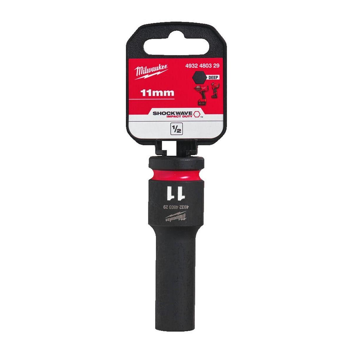 Milwaukee 493248032 SHOCKWAVE Deep 1/2" 11mm Impact Duty Hexagon Socket Price Comparisons | Compare The Build