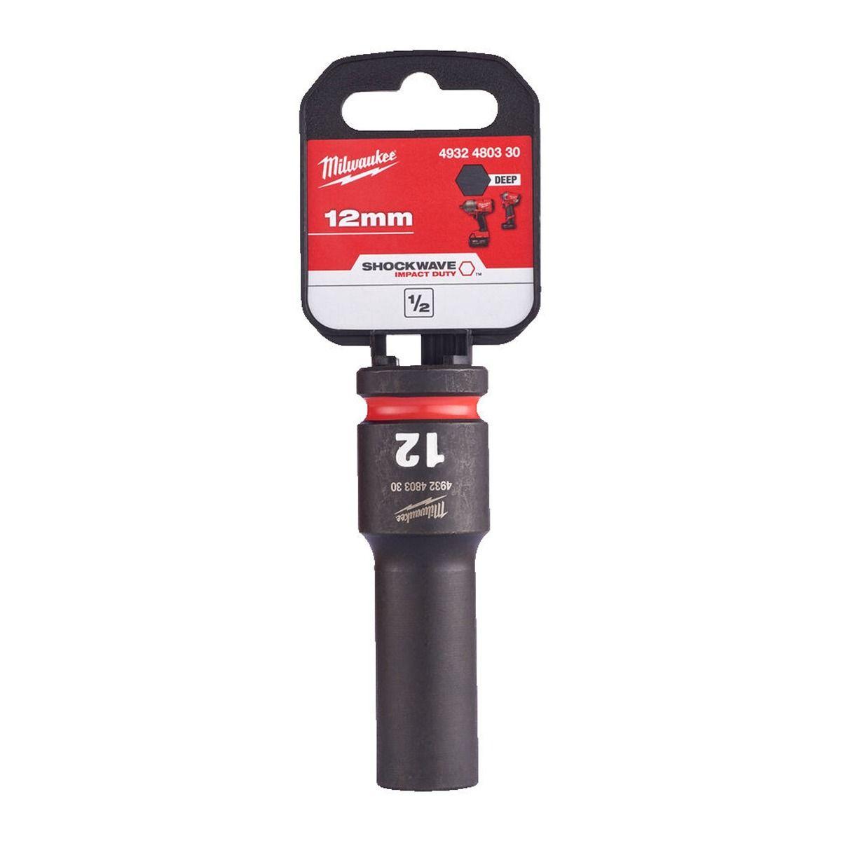 Milwaukee 4932480330 SHOCKWAVE Deep 1/2" 12mm Impact Duty Hexagon Socket Price Comparisons | Compare The Build