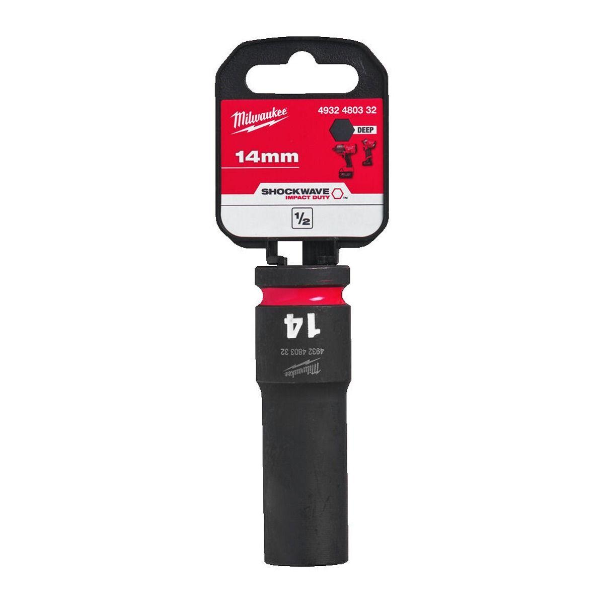 Milwaukee 4932480332 SHOCKWAVE Deep 1/2" 14mm Impact Duty Hexagon Socket Price Comparisons | Compare The Build