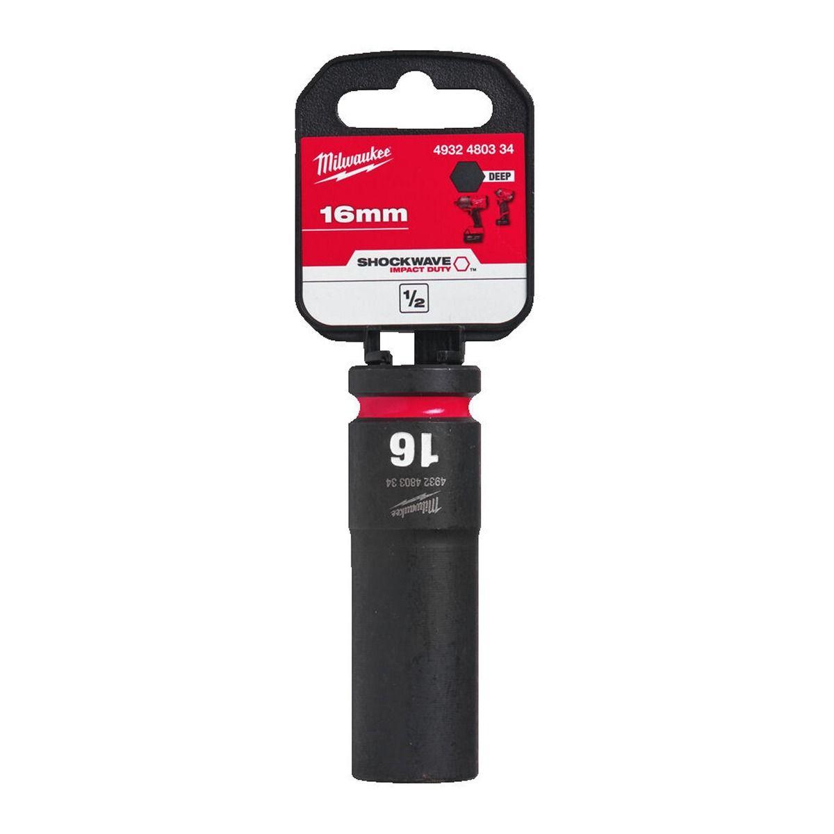 Milwaukee 4932480334 SHOCKWAVE Deep 1/2" 16mm Impact Duty Hexagon Socket Price Comparisons | Compare The Build