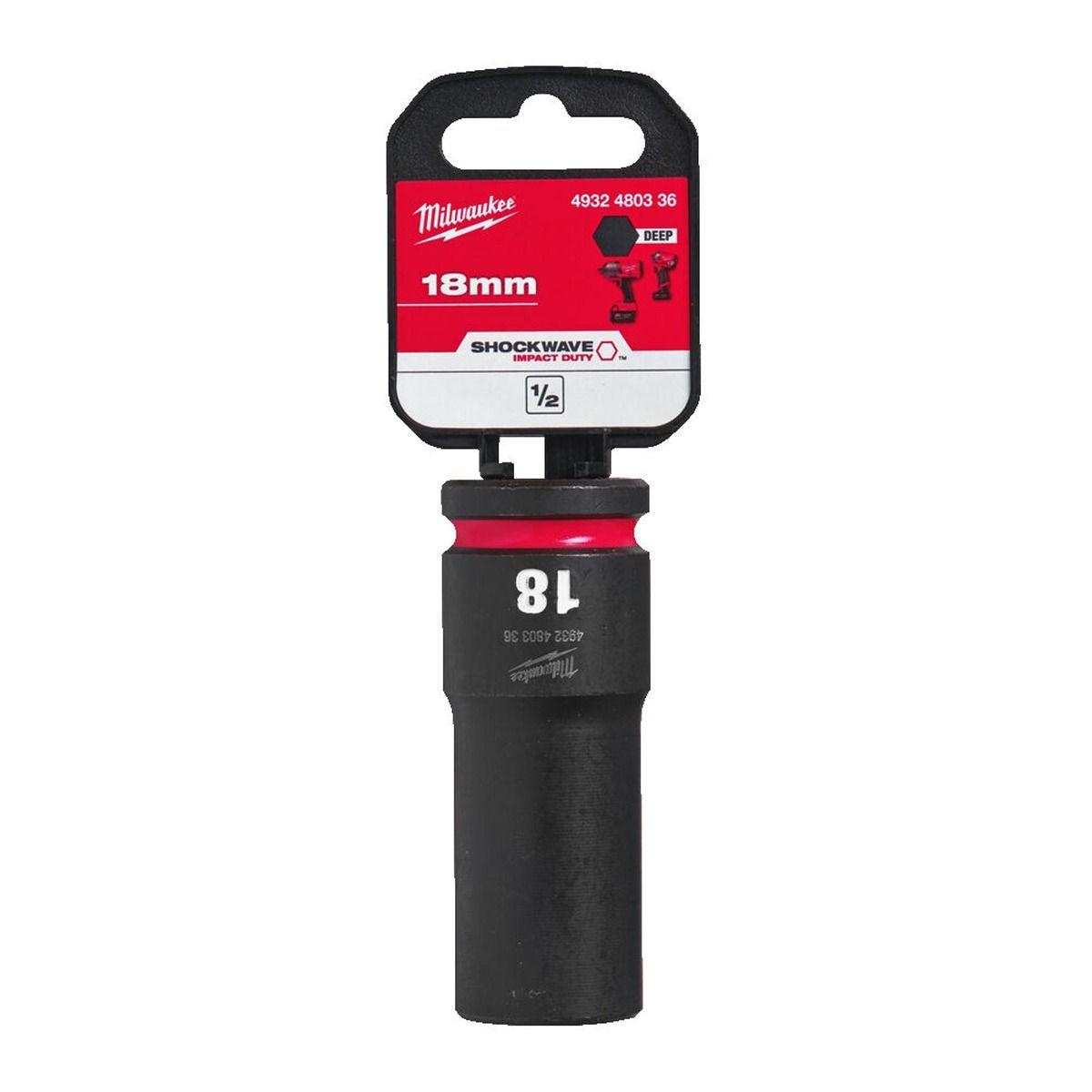 Milwaukee 4932480336 SHOCKWAVE Deep 1/2" 18mm Impact Duty Hexagon Socket Price Comparisons | Compare The Build