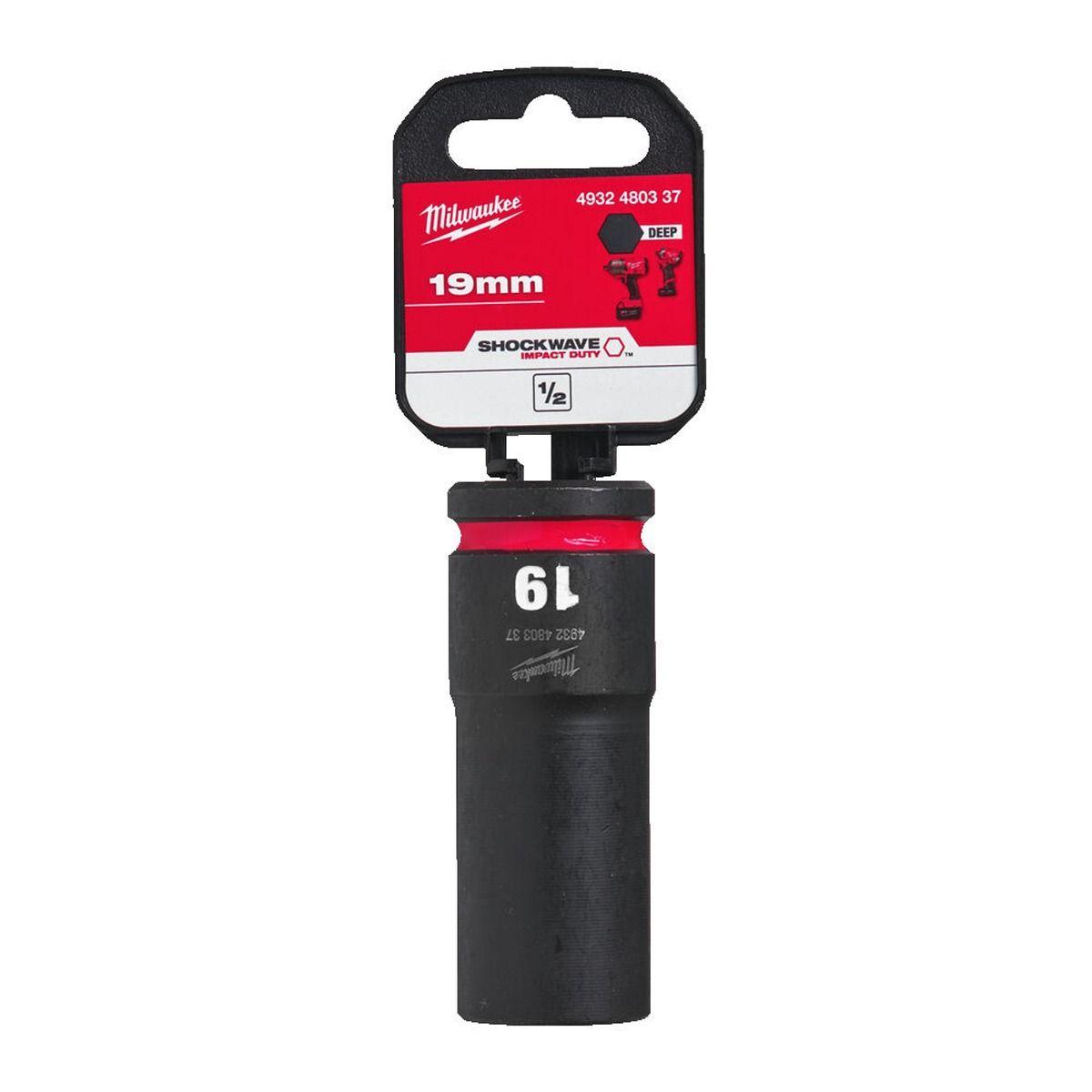Milwaukee 4932480337 SHOCKWAVE Deep 1/2" 19mm Impact Duty Hexagon Socket Price Comparisons | Compare The Build