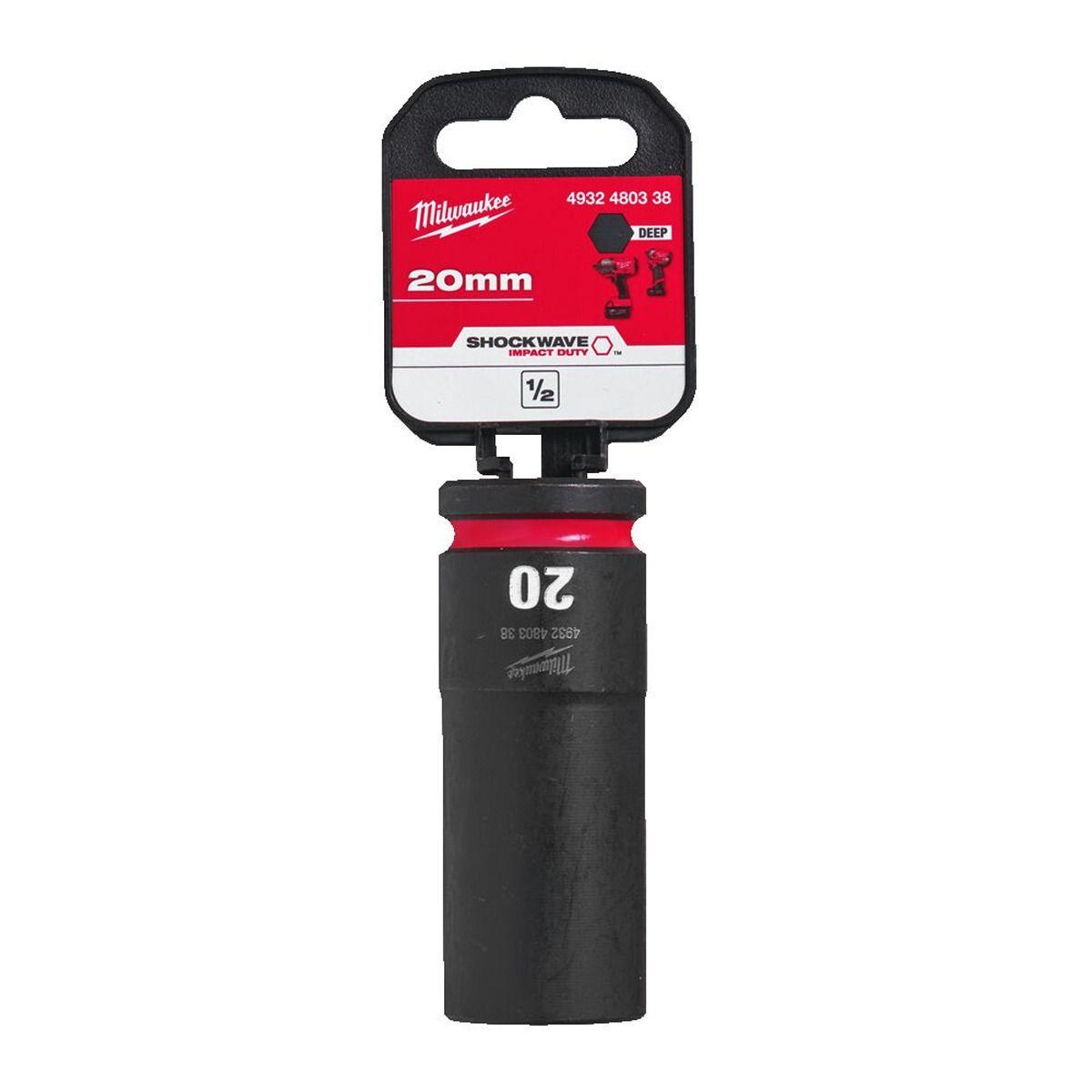 Milwaukee 4932480338 SHOCKWAVE Deep 1/2" 20mm Impact Duty Hexagon Socket Price Comparisons | Compare The Build