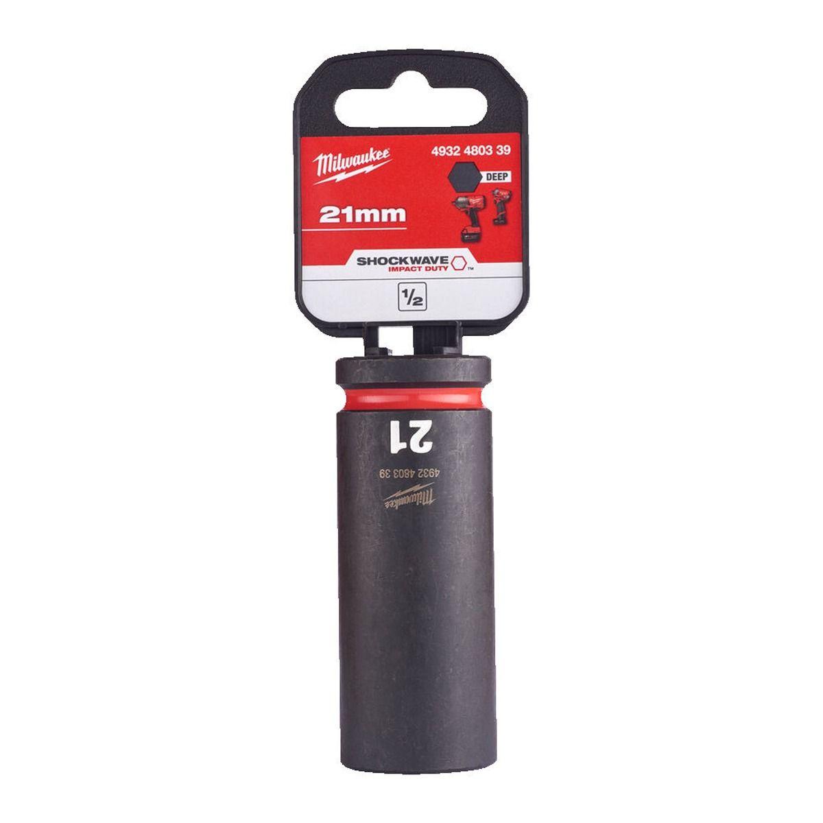 Milwaukee 4932480339 SHOCKWAVE Deep 1/2" 21mm Impact Duty Hexagon Socket Price Comparisons | Compare The Build