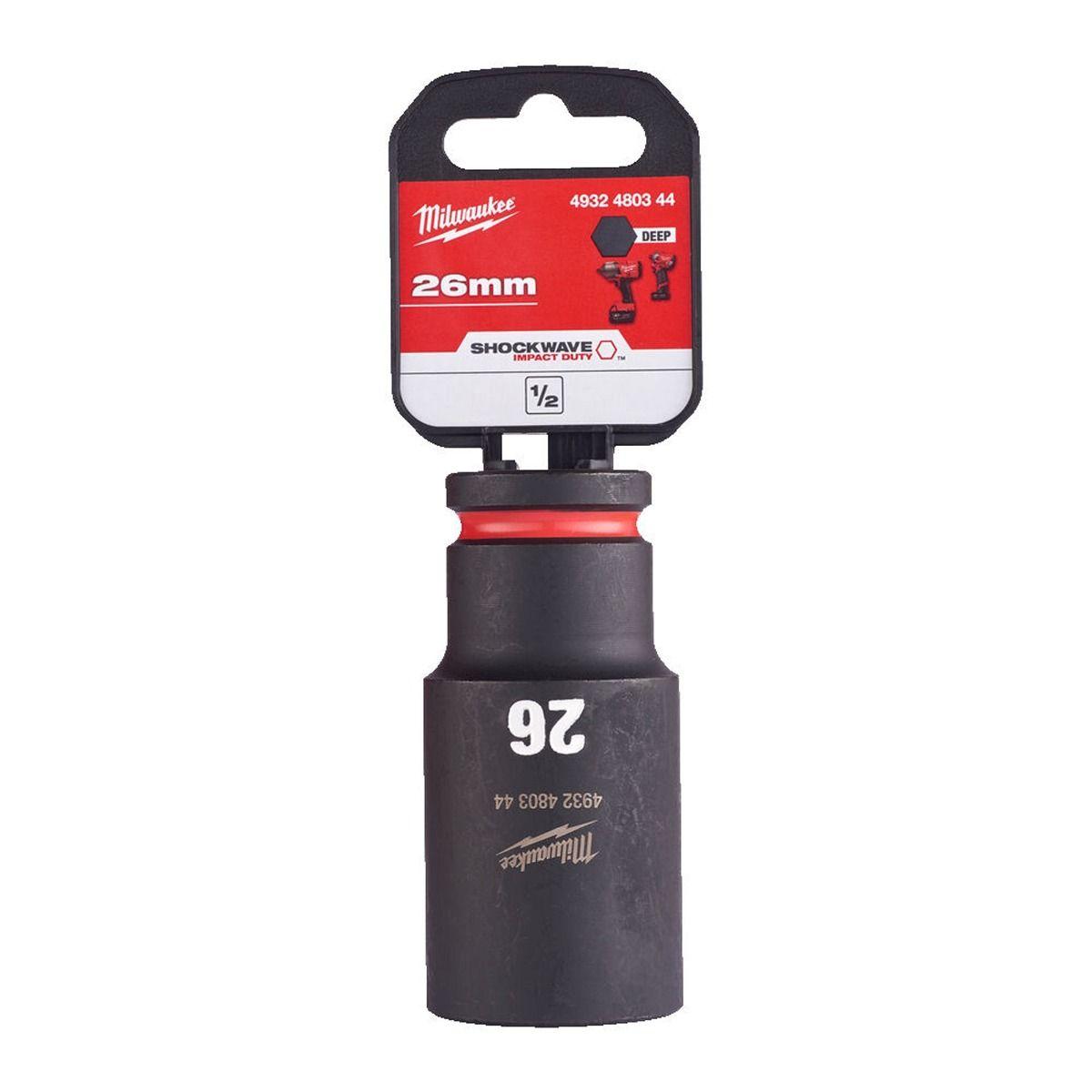 Milwaukee 4932480344 SHOCKWAVE Deep 1/2" 26mm Impact Duty Hexagon Socket Price Comparisons | Compare The Build