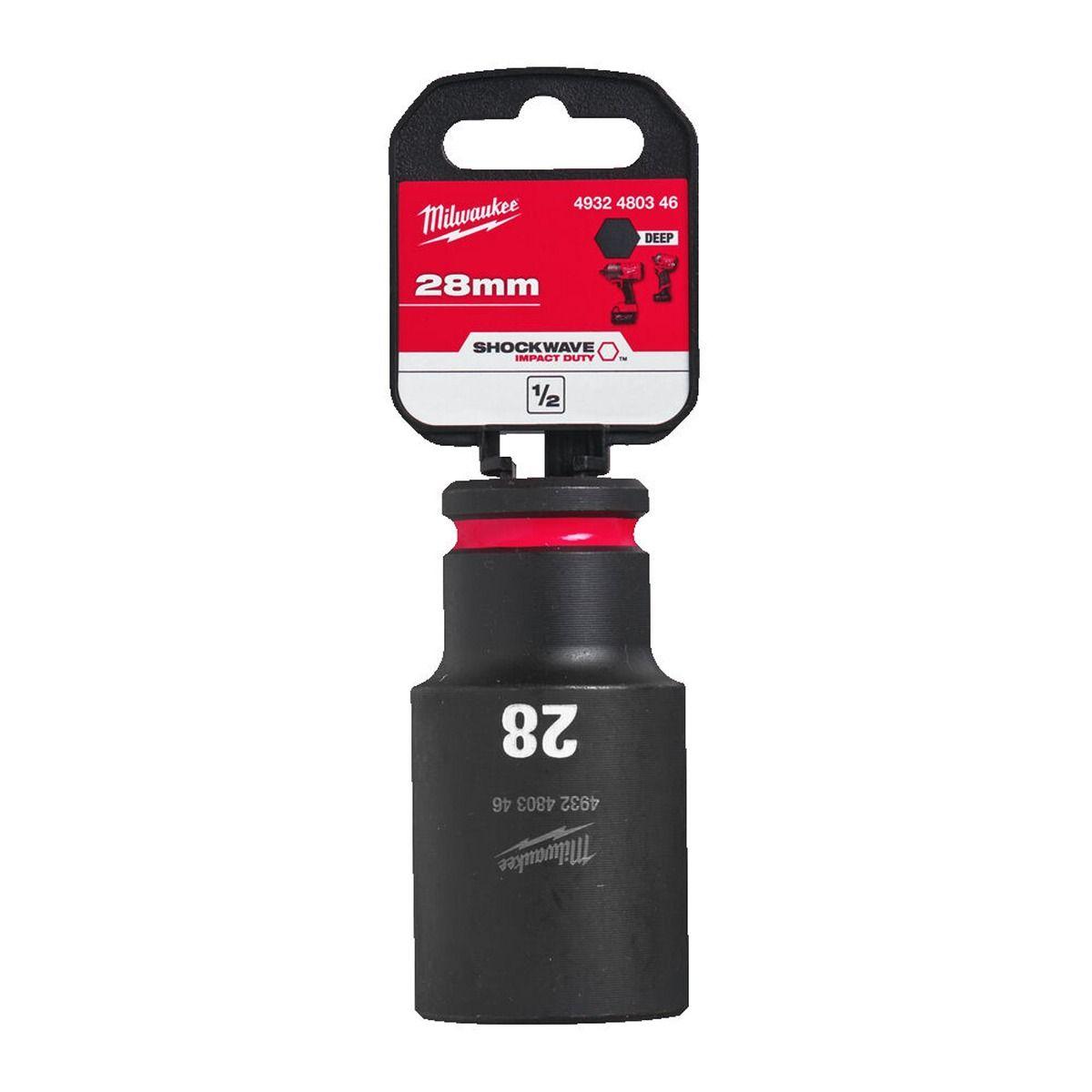 Milwaukee 4932480346 SHOCKWAVE Deep 1/2" 28mm Impact Duty Hexagon Socket Price Comparisons | Compare The Build
