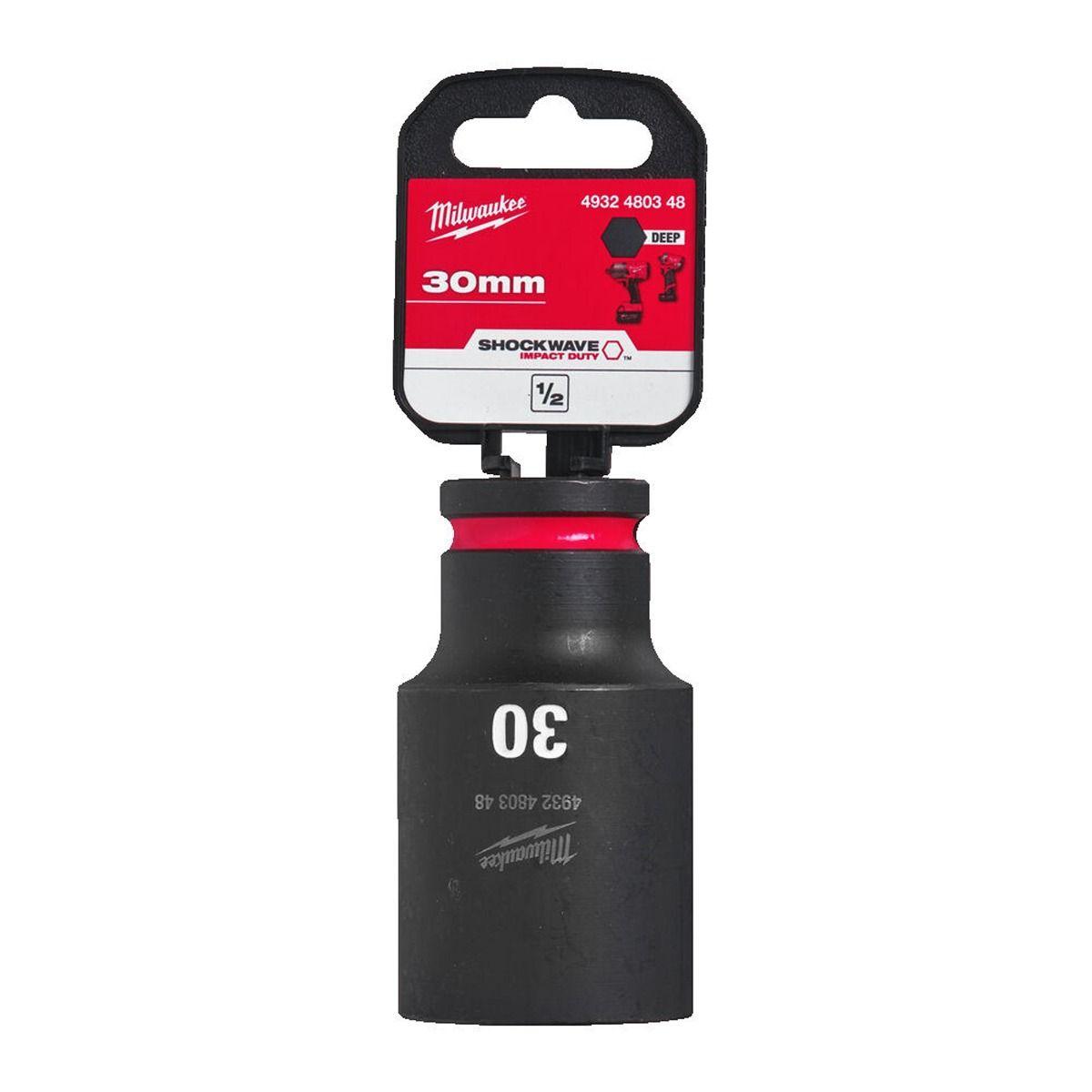 Milwaukee 4932480348 SHOCKWAVE Deep 1/2" 30mm Impact Duty Hexagon Socket Price Comparisons | Compare The Build