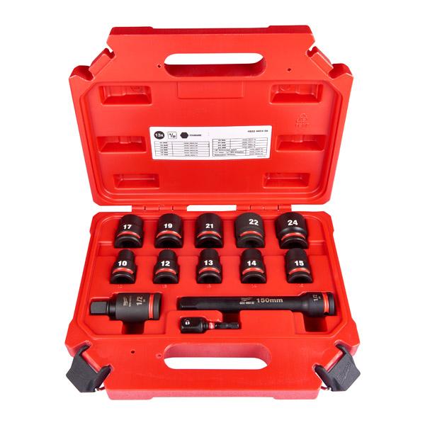 Milwaukee 4932480456 SHOCKWAVE Standard 1/2" Impact Duty Hexagon Sockets 13 Piece Set Price Comparisons | Compare The Build