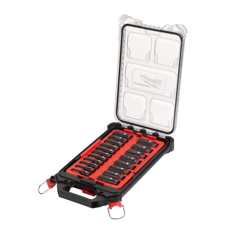 Milwaukee 4932480946 Shockwave 3/8" Deep Impact Socket Packout 19 Piece Set Price Comparisons | Compare The Build