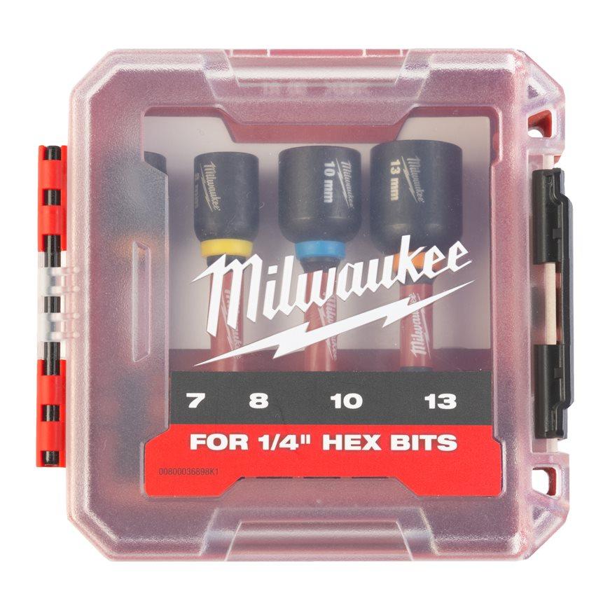 Milwaukee 4932492445 Shockwave Impact Duty Magnetic Nut Driver 4 Piece Set Price Comparisons | Compare The Build